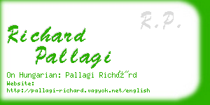 richard pallagi business card